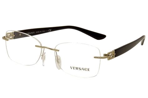 cheap versace frames|versace rimless eyeglasses.